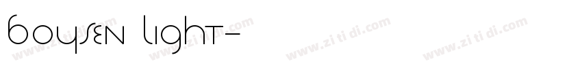 Boysen Light字体转换